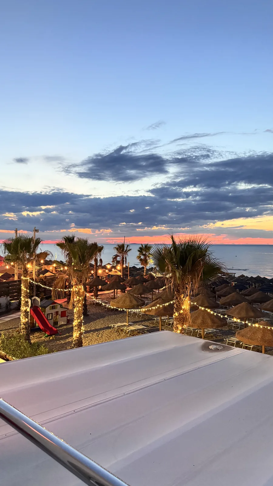 Evening sea view from Diomedee